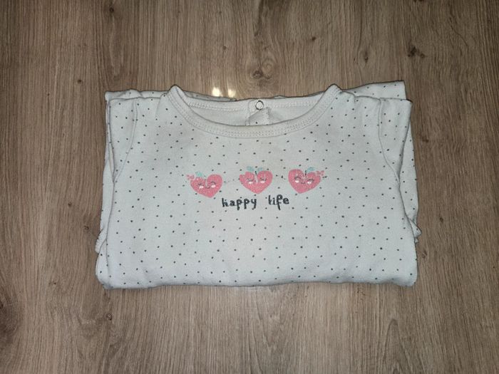 Joli pyjamas / grenouillère en coton fille 12 mois - photo numéro 2