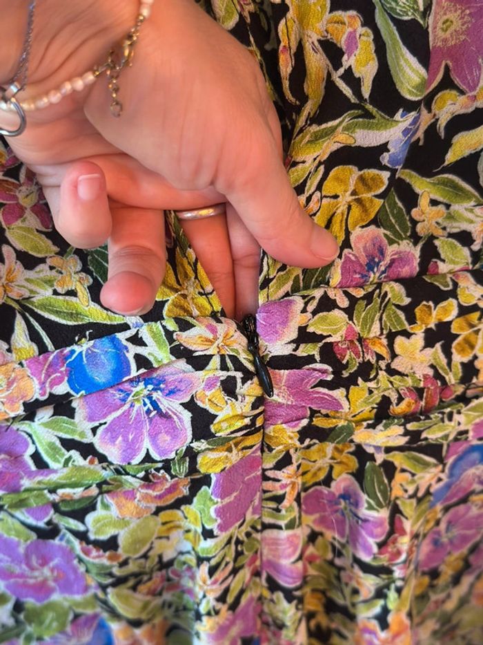 Combinaison large imprimé fleuri Zara taille XS - photo numéro 8