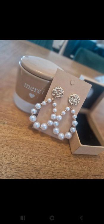 Magnifique boucles d'oreilles acier inoxydable