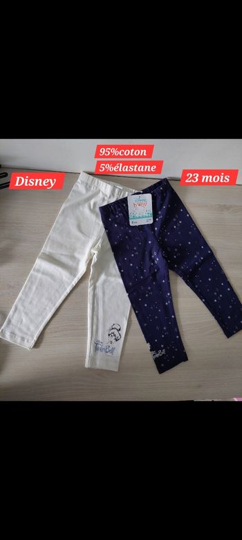 Lot de 2 leggins Disney fille 23 mois