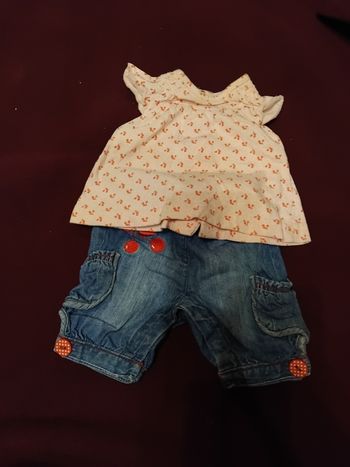 Ensemble 1 mois bébé fille