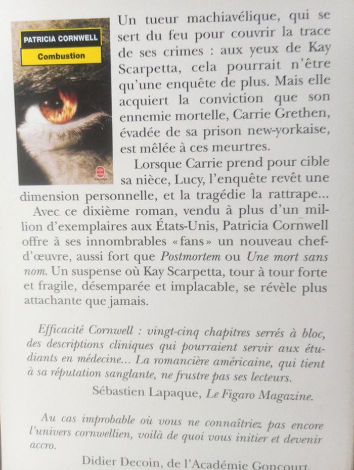Patricia Cornwell - Combustion - photo numéro 3