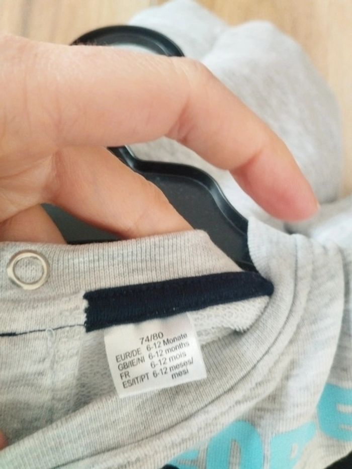 Ensemble sweat et jogging taille 9-12 mois - photo numéro 5