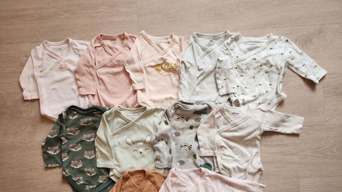 Lot de 12 bodies fille manches longues – 3 mois - photo numéro 2