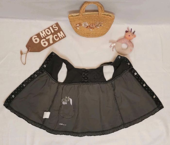 Ensemble 👣 manteau, capuche, robe, chapeau, tee-shirt sucre d'orge 6mois/67cm - photo numéro 15