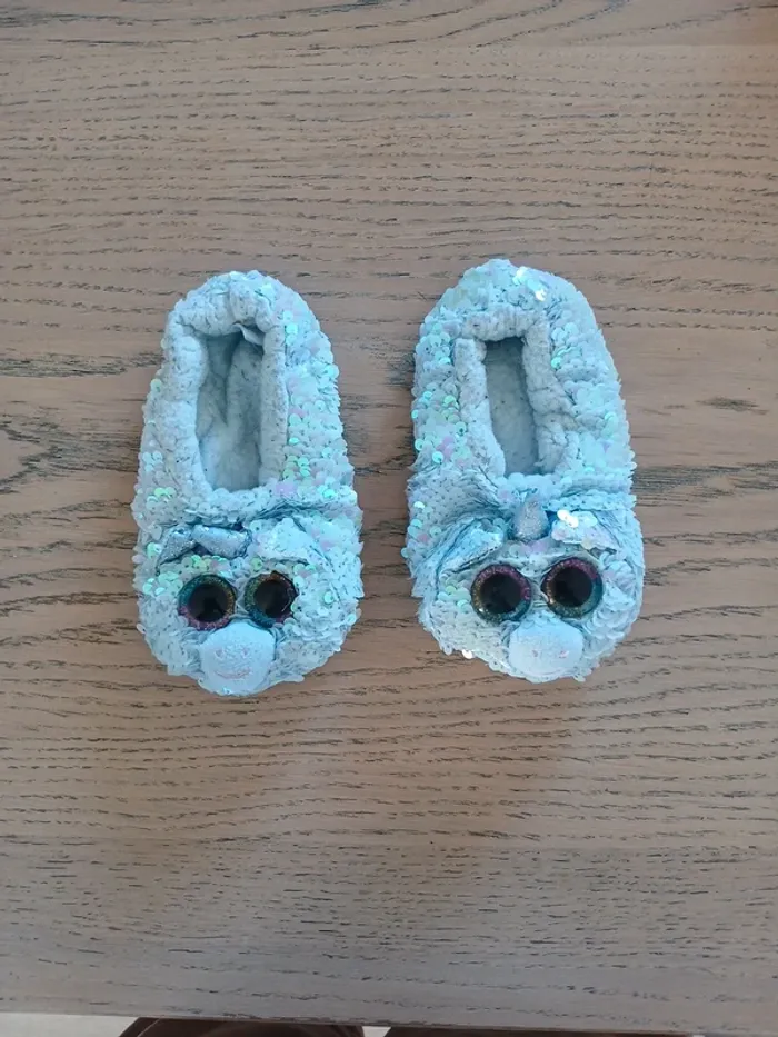Chaussons fille Licorne