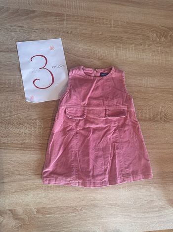 Robe 3 mois rose