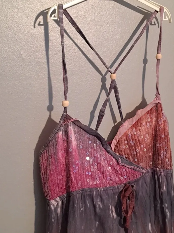 Débardeur ton violet - Marque Jolina - Taille 38 - Style vintage - Neuf avec étiquette. - photo numéro 5