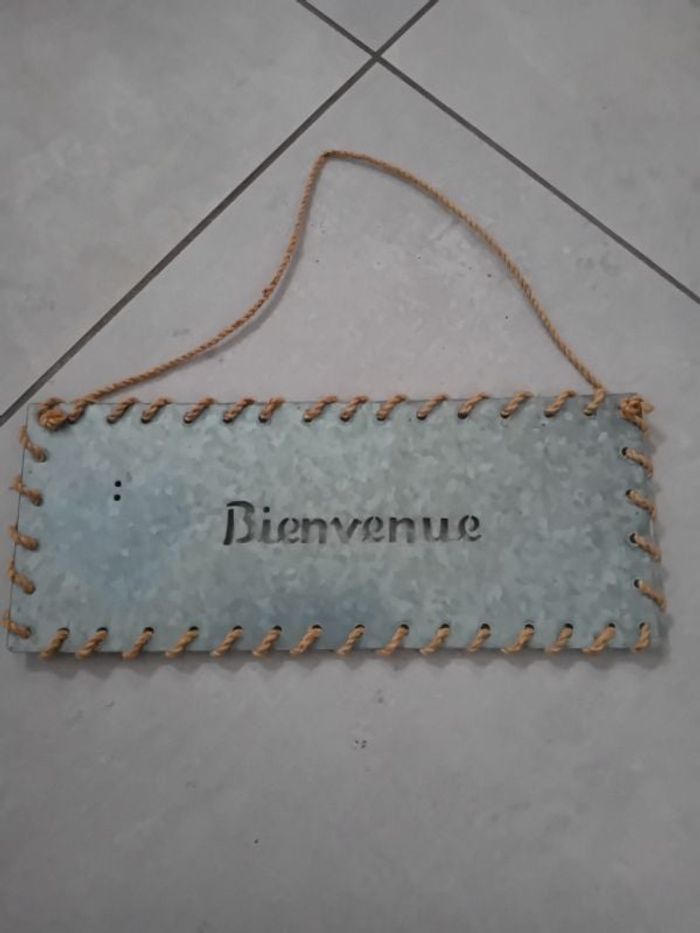 Plaque bienvenue