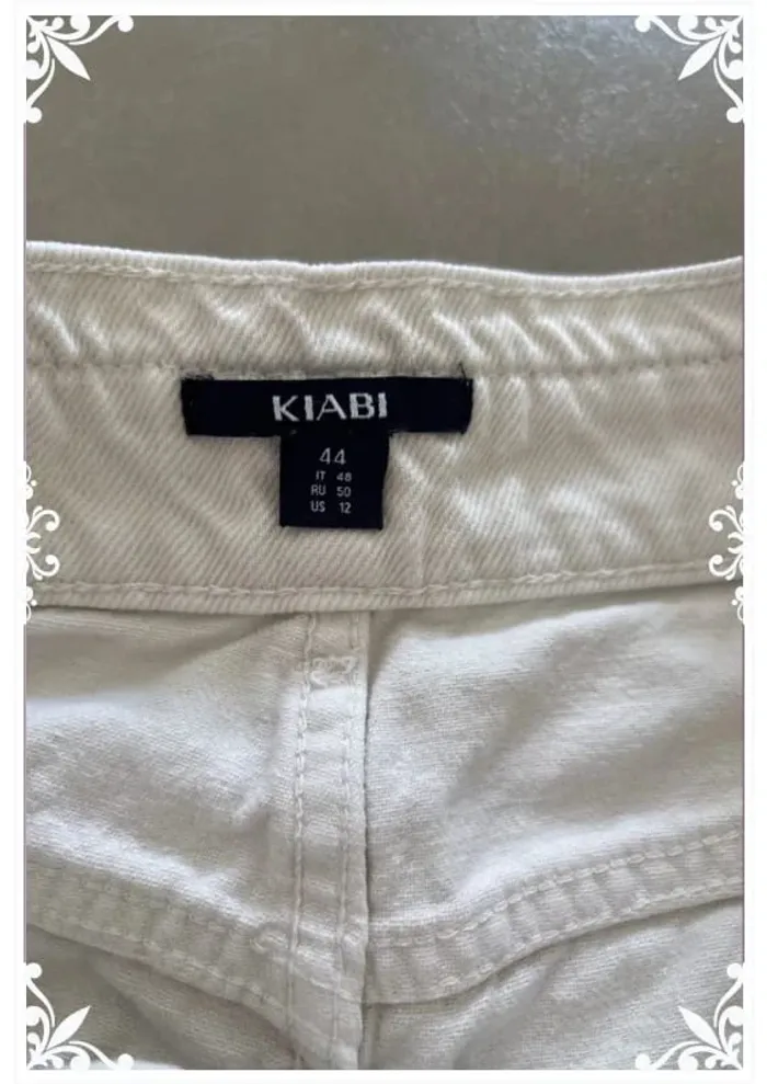 Short kiabi taille 44 crème - photo numéro 4