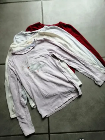 Lot 4 t-shirt manche longue 12 ans