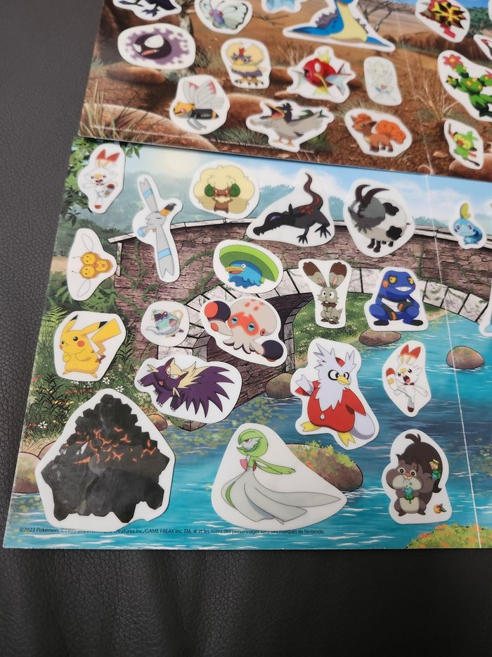 Lot stickers épais repositionnables avec décors pokemon - photo numéro 9
