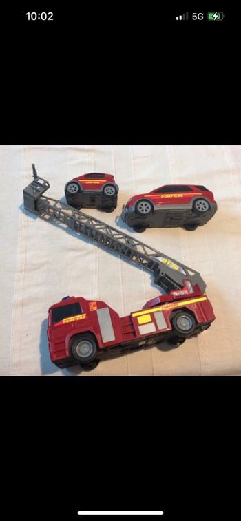 Lot voitures pompiers