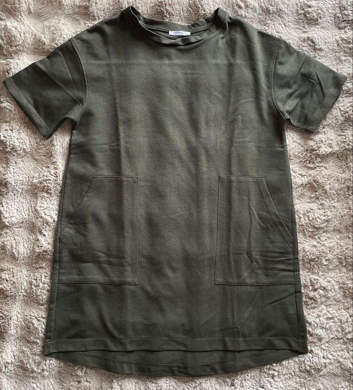 Robe Zara Vert Kaki avec poches taille M /38 Zara - photo numéro 3