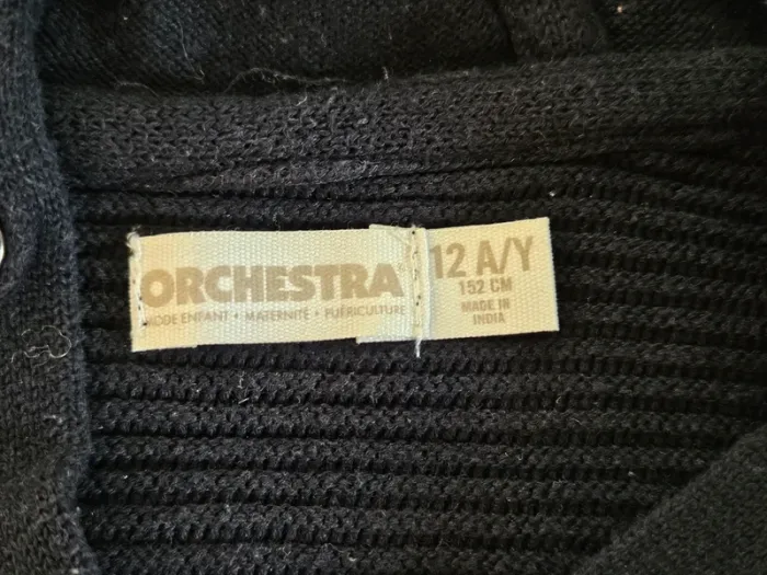 Gilet zippé Orchestra Taille 12 ans - photo numéro 3
