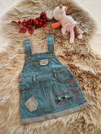 Robe en jeans la compagnie des petits 6 mois