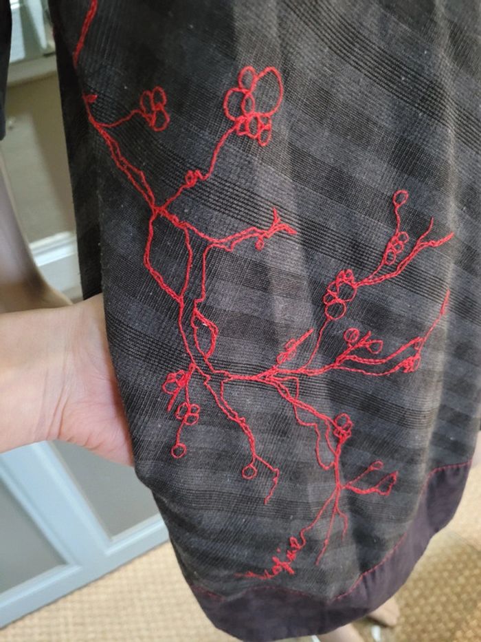 Robe cop copine, grise et marron, 42 - photo numéro 3