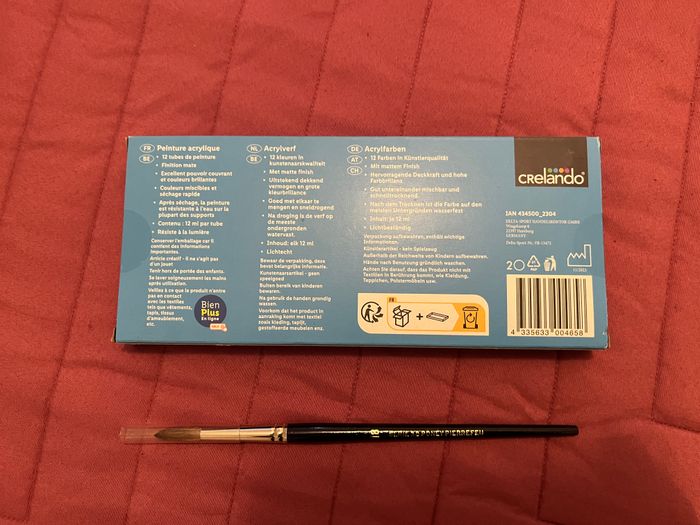 Lot Crâne en Plâtre, Peinture, Pinceau. Neufs - photo numéro 7