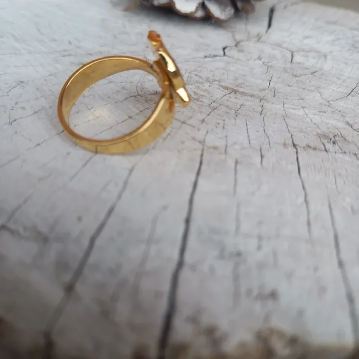 Bague vintage poisson 16mm - photo numéro 2