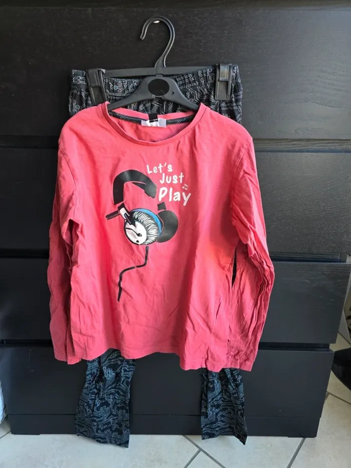 pyjama bordeaux et noire la twisty company