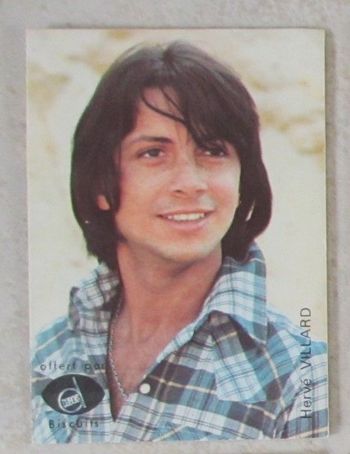 Carte de collection Hervé Villard 7 x 5 cm