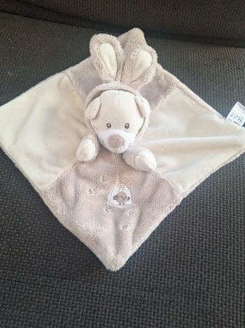 Doudou plat nounours lapin gemo