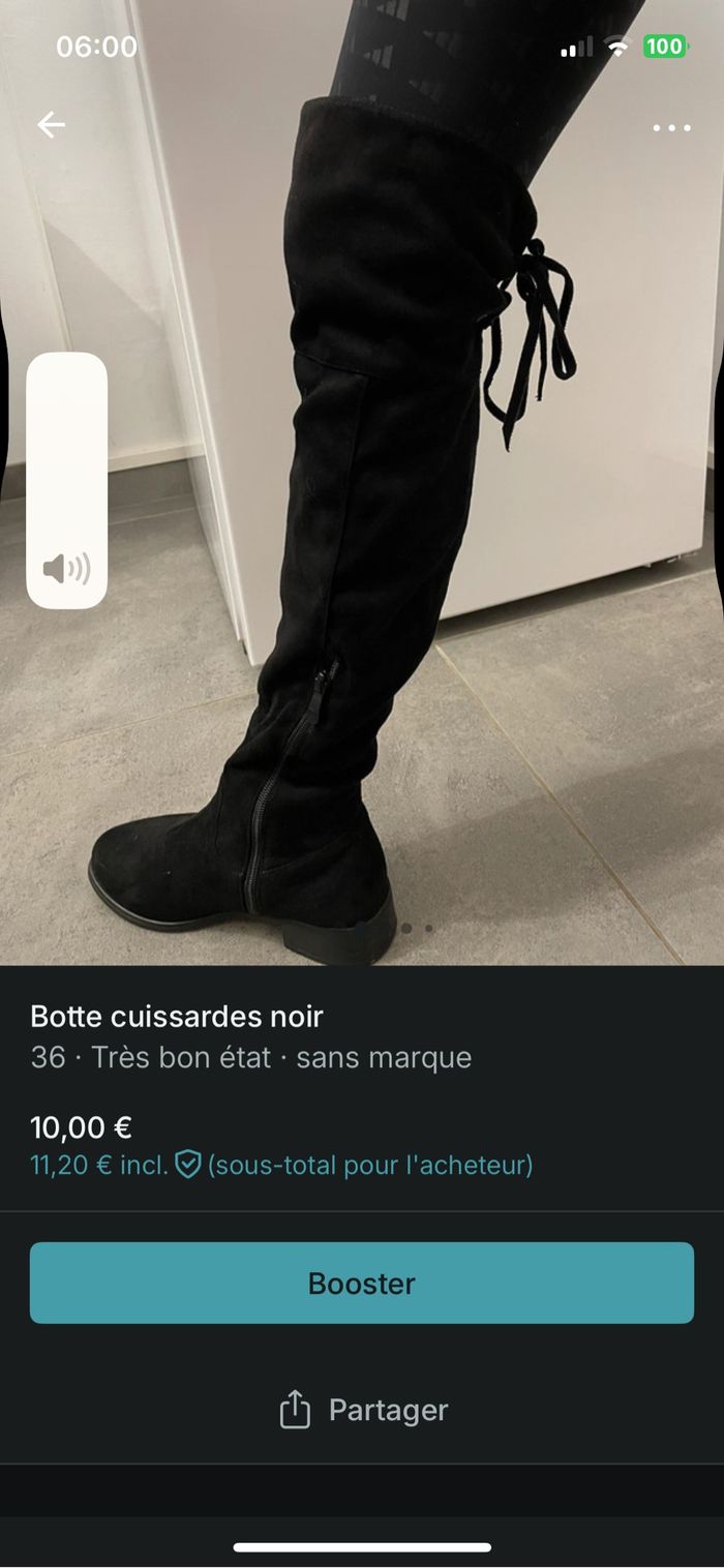 Vends bottes cuissardes en très bon état