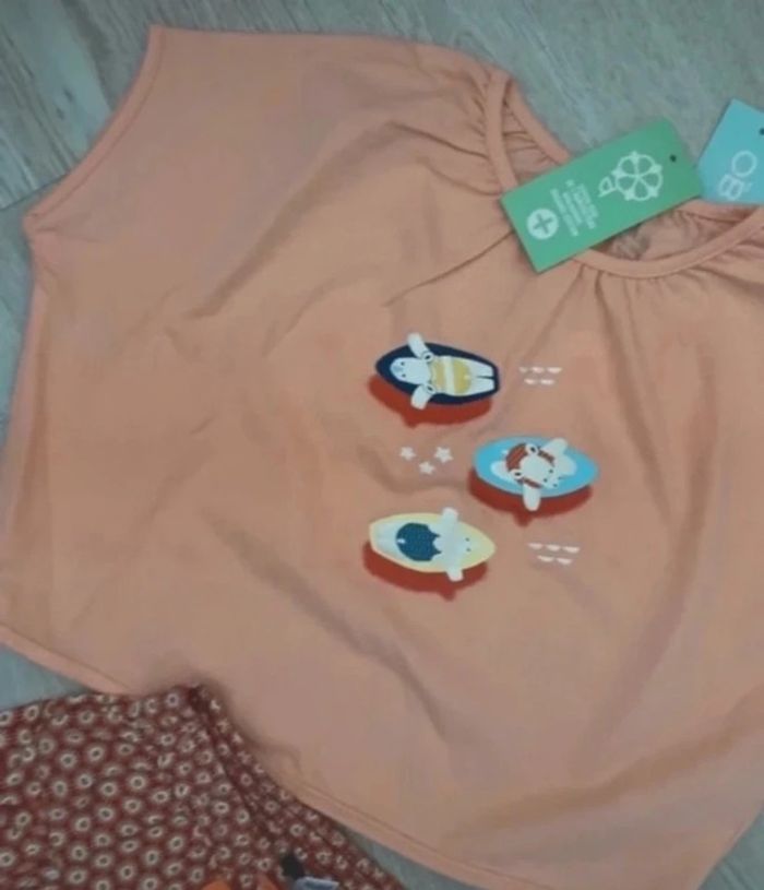 Ensemble jupe et tee shirt taille 2 3 ans Okaidi Neuf - photo numéro 2