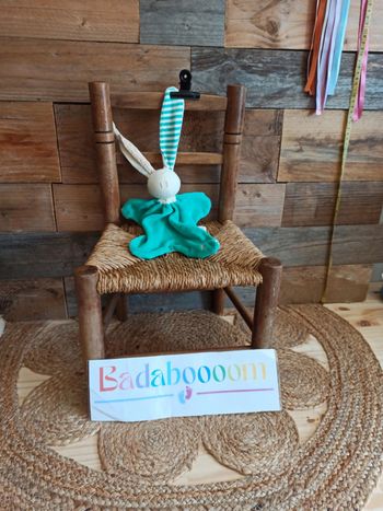 Doudou lapin vert keptin-jr tbe