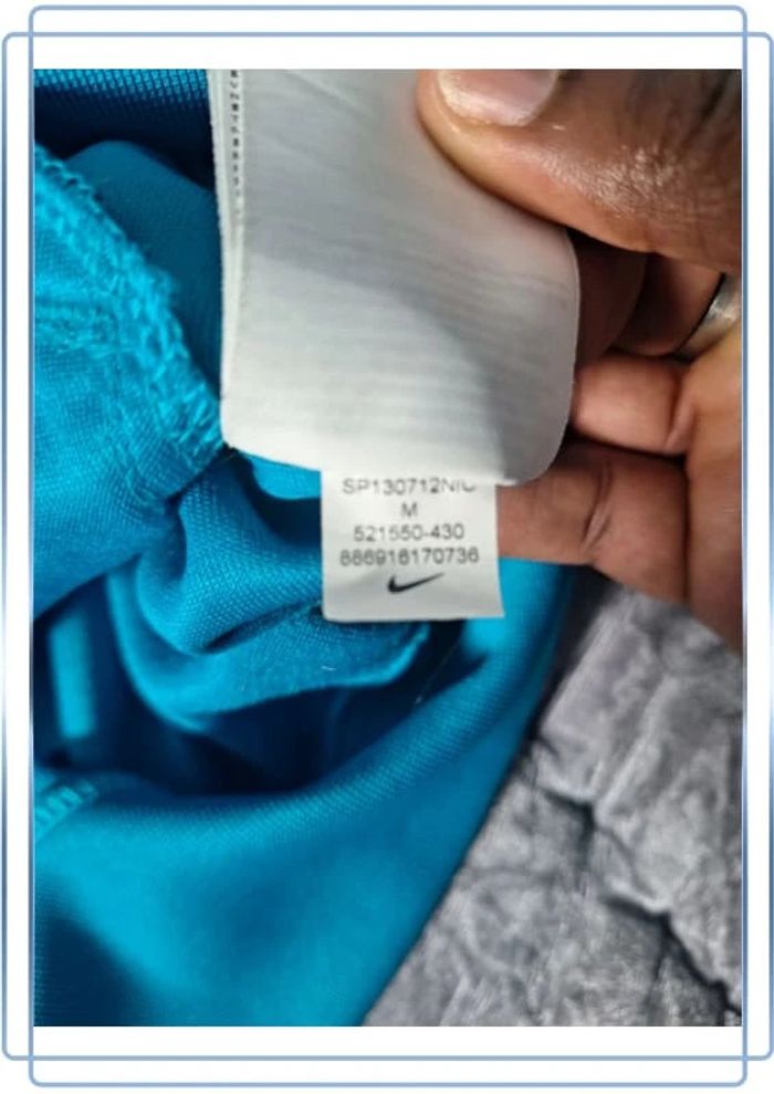 veste légère / Track jacket Nike vintage/ homme - taille M / bleu - brodé (332) - photo numéro 9