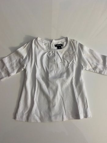 Pull manche longue avec noeud dentelle 1 mois