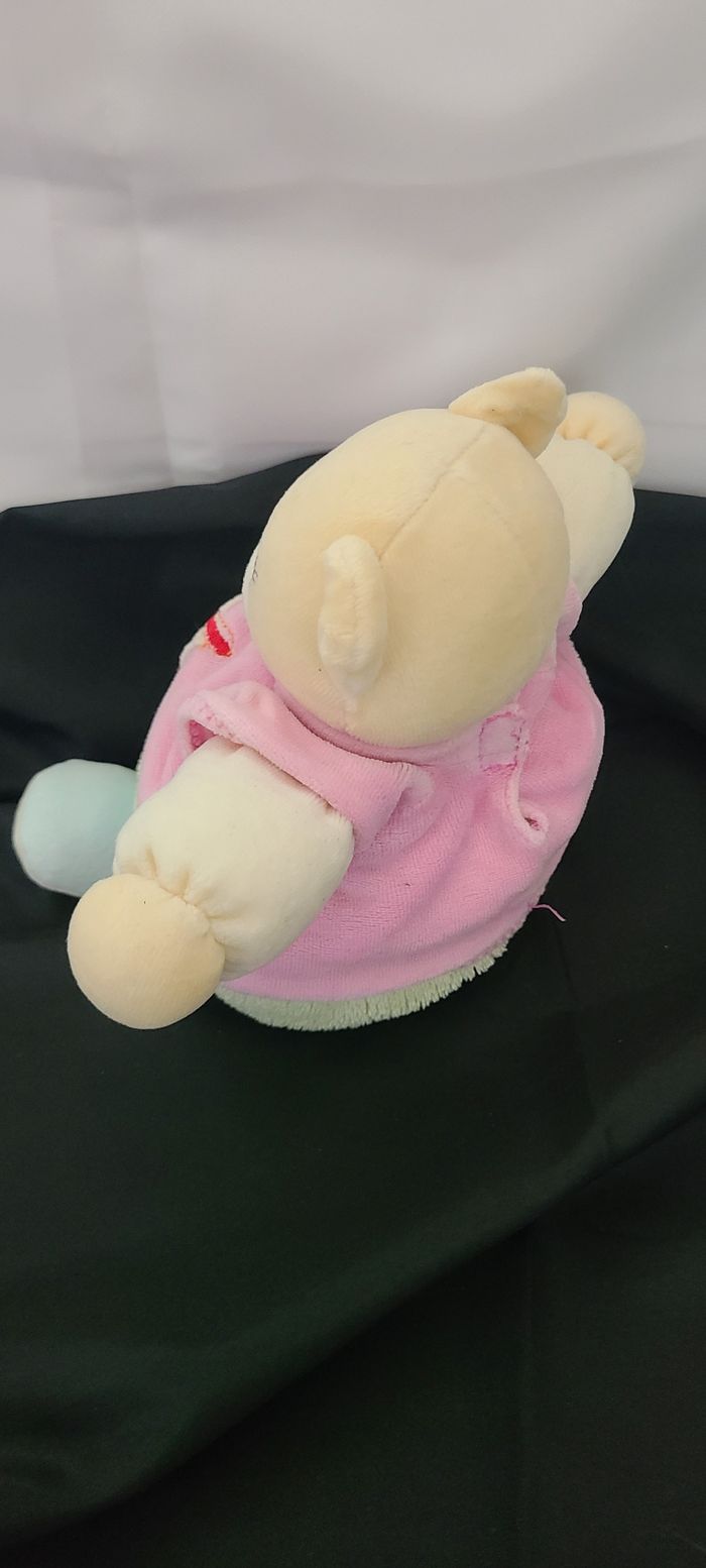Doudou Ours Boule Rose et Vert Gilet K Kaloo - photo numéro 2