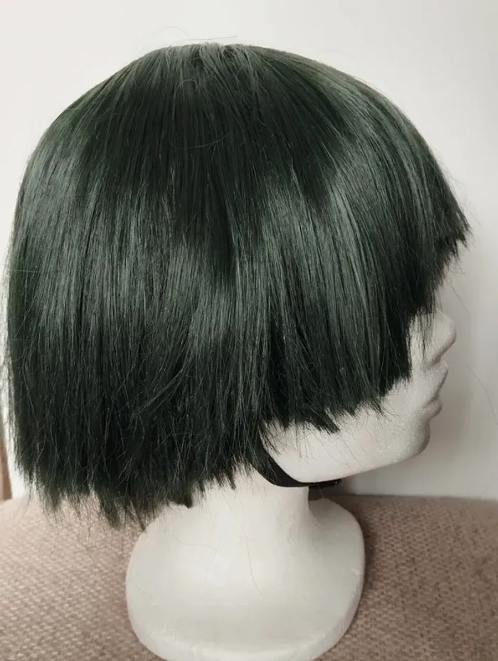 Wig / perruque vert foncé - photo numéro 5