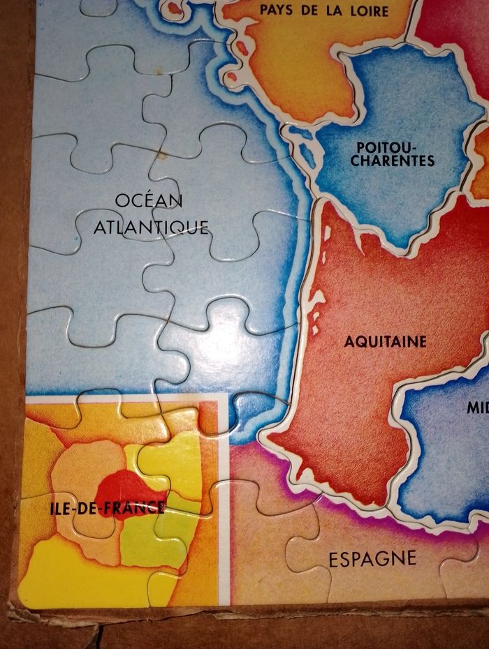 Puzzle carte de France régions et départements - photo numéro 3