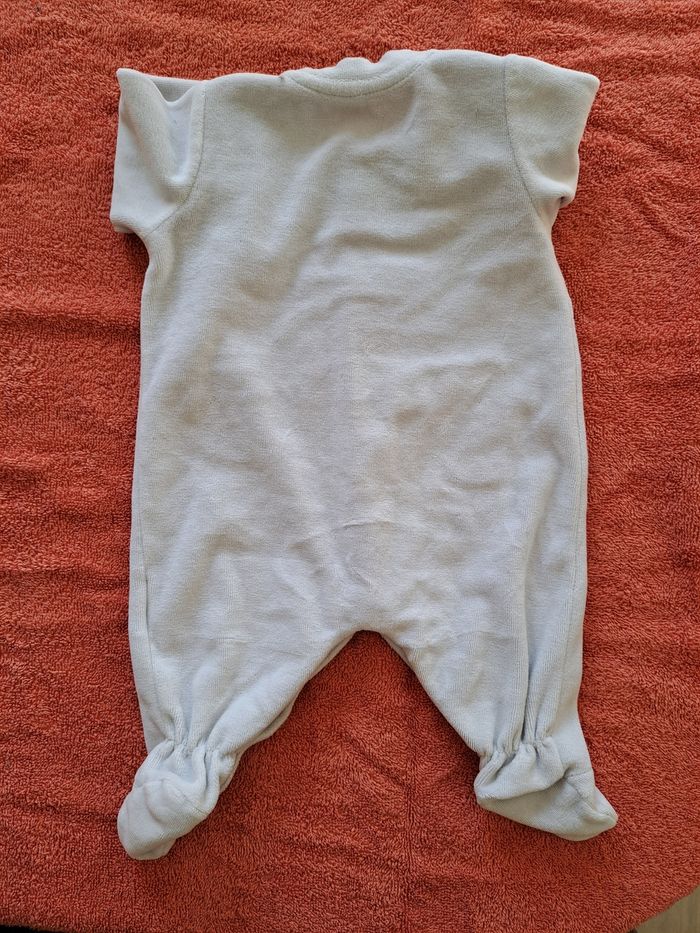 Pyjamas velour bleu - photo numéro 2