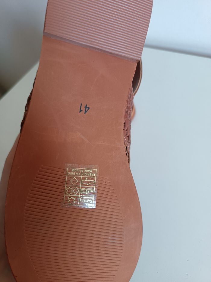 Sandales cuir Monoprix 40 - photo numéro 5