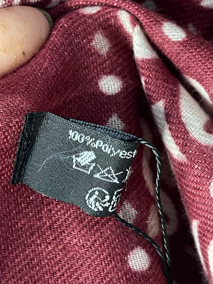 Foulard « bandana » bordeaux neuf - photo numéro 2
