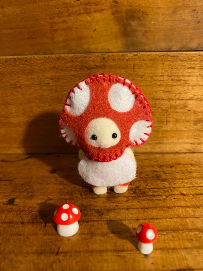 Bébé, lapin, chocolat, déguisement, vêtements champignons, Sylvanian - photo numéro 2