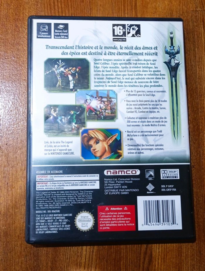 😍gros hit Nintendo gamecube soulcalibur 2 complet - photo numéro 7