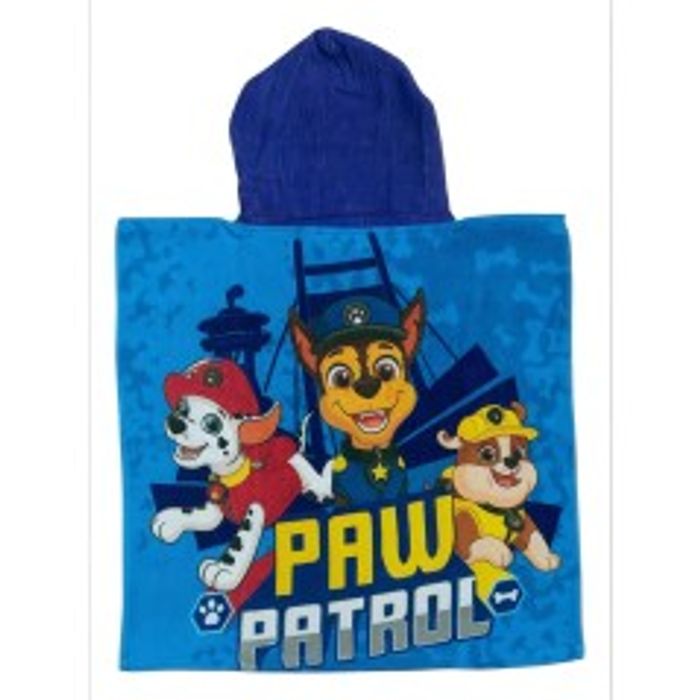Poncho de bain Paw Patrol à capuche en coton - photo numéro 2