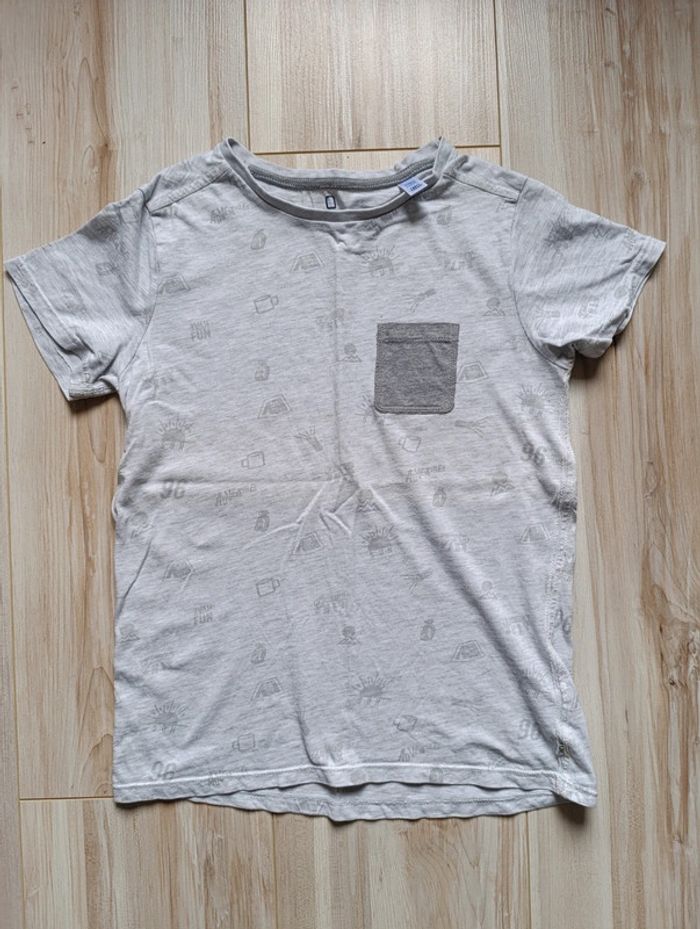 Tee shirt gris 10 ans Okaïdi