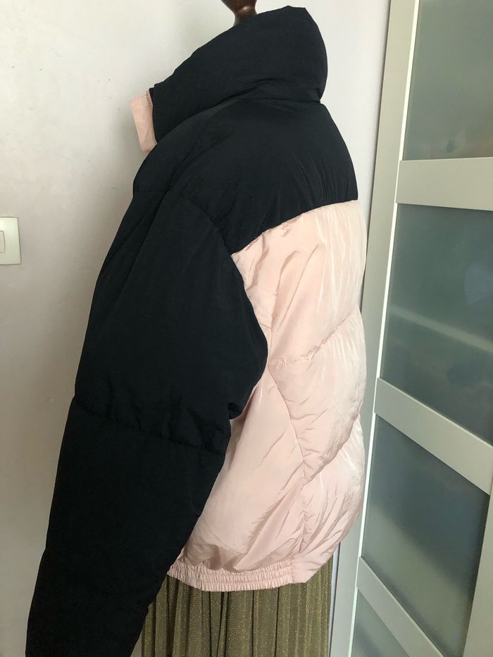Blouson matelassé rose et bleu marine - photo numéro 4