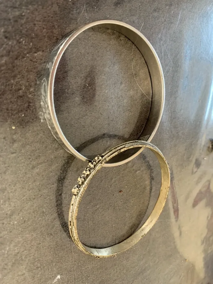 Lot de 2 bracelets rigides femme - photo numéro 2