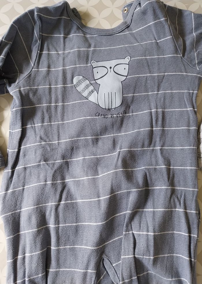 Lot 2 pyjamas Vertbaudet – 3 ans (36 mois) – dors bien / grenouillères en très bon état - photo numéro 2