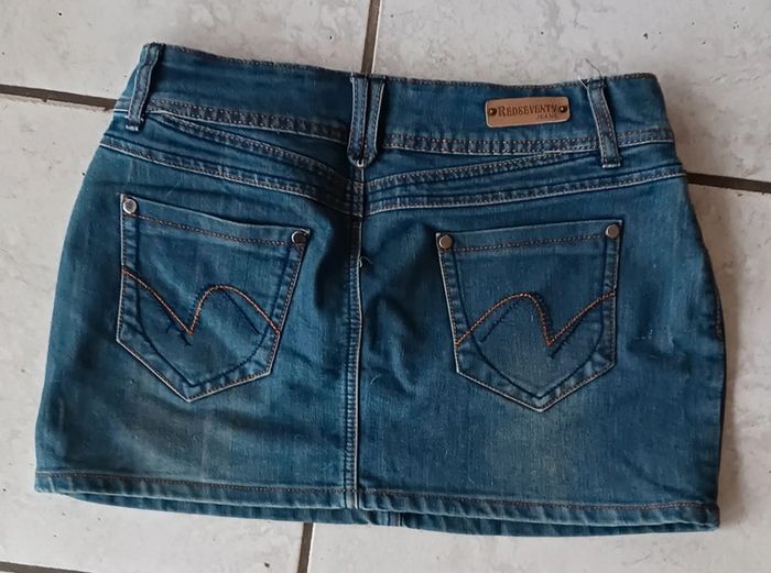 Jupe en jean taille 42 redseventy - photo numéro 2