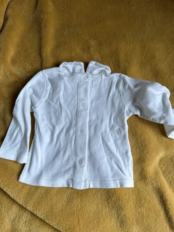 Haut manches longues 6 mois petit bateau boutonnage dos - photo numéro 4