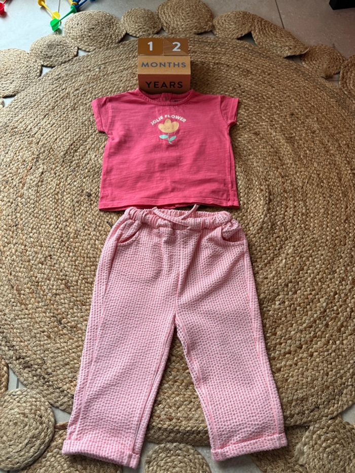 Ensemble fille été 12 mois
