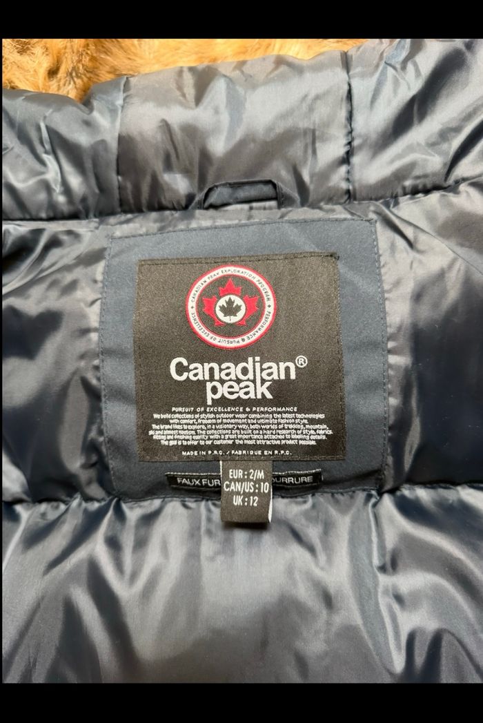 Parka Canadian Peak femme – Taille M/38 – bleu marine – Neuf avec étiquette - photo numéro 7