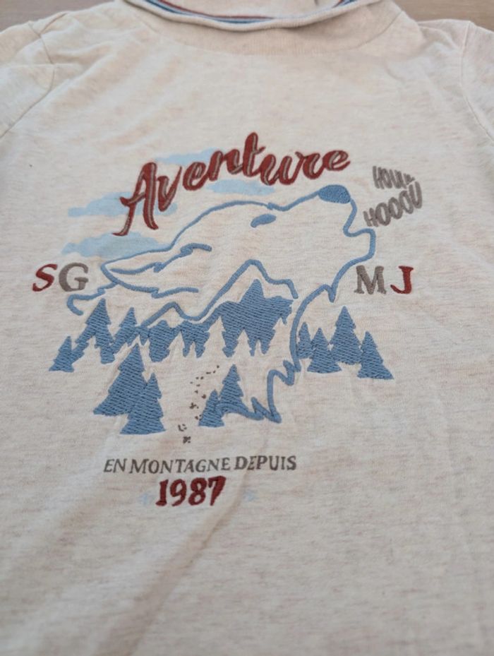 Tee-shirt col roulé garçon 7 ans - photo numéro 2