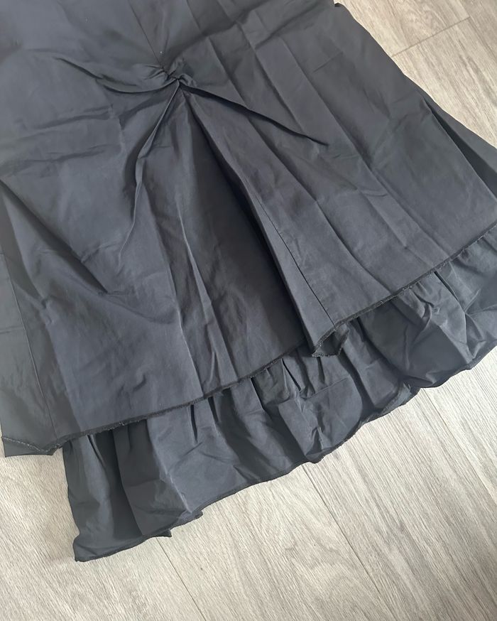 Jupe mi-longue effet froncé double épaisseur Vintage T40/42 L/XL - photo numéro 3